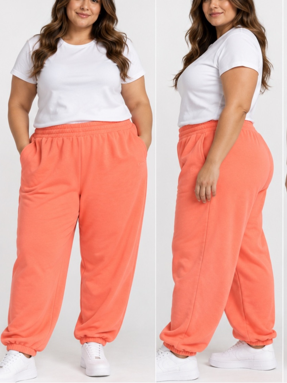 Comfrt Orange Jogger Sweatpants Size 3XL Like New without tag